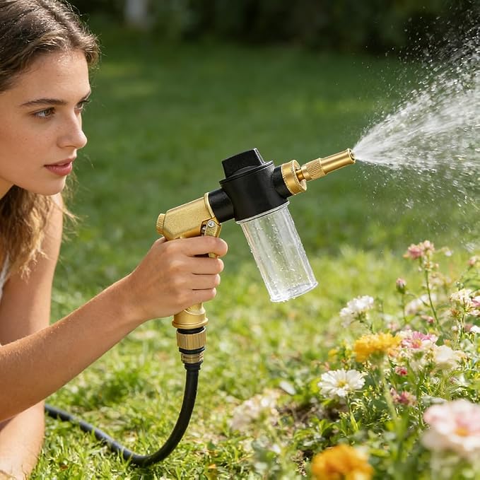 High Pressure Hose Nozzle with Soap Dispenser,Foam Gun Car Wash Sprayer
