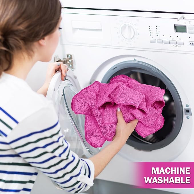 30 Pcs Dry Erase Cloth,6 X 6 Inch,Pink | Cleaning Rags Reasonable Whiteboard Cloth Kitchen Towels Microfiber Towels Cars Wash