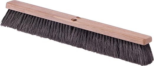 SPARTA Tampico Floor Sweep, Floor Brush for Cleaning, 24 Inches, Black