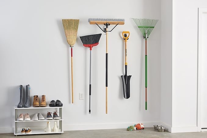 Harper 24 Inch Indoor Smooth-Surface Push Broom with Flagged Bristles for Sand, Saw Dust, Wood Shavings and Pet Hair in Garages, Warehouses, and Workshops