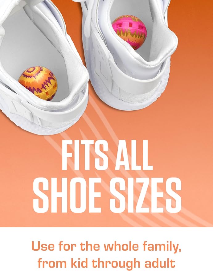 Sof Sole Sneaker Ball Shoe Odor Eliminator & Remover, – Twist-to-Activate Deodorizer for Shoes, Gym Bags, Lockers – Adjustable Scent Control, Compact & Long-Lasting Freshness, Lavender Scent, 2PK