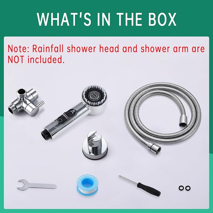 High Pressure3 Mode Dog Shower Attachment with ON/OFF Switch | 3 Spray Modes, With ON/OFF Switch, Extra Long Hose, Easy to Install, No-Drill Hook Mount