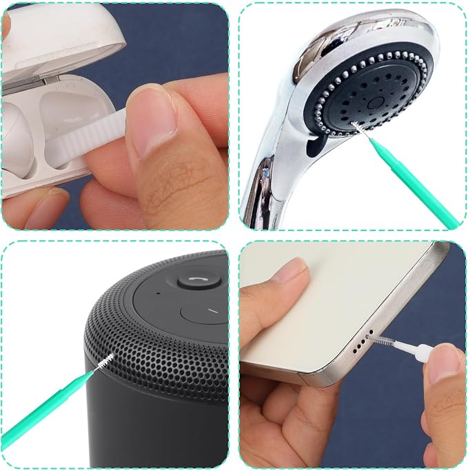 70pcs Shower Head Cleaning Tools, Multifunctional Anti-Clogging Showerhead Cleaner Picks Cleaning Brush Unclogger Accessories for Bathroom Small Holes Faucets Sink Gaps Nozzles