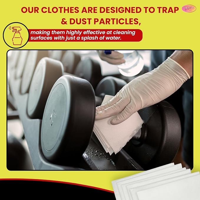 Streak Free/3 Microfiber Glass Cleaning Cloth, 6 Pack, Lint Free & Reusable | 16" x 16" Lint-Free Window & Mirror Cleaning Towels, Streak-Free Reusable Cloths for Glass, Cars & Home - Just Use Water