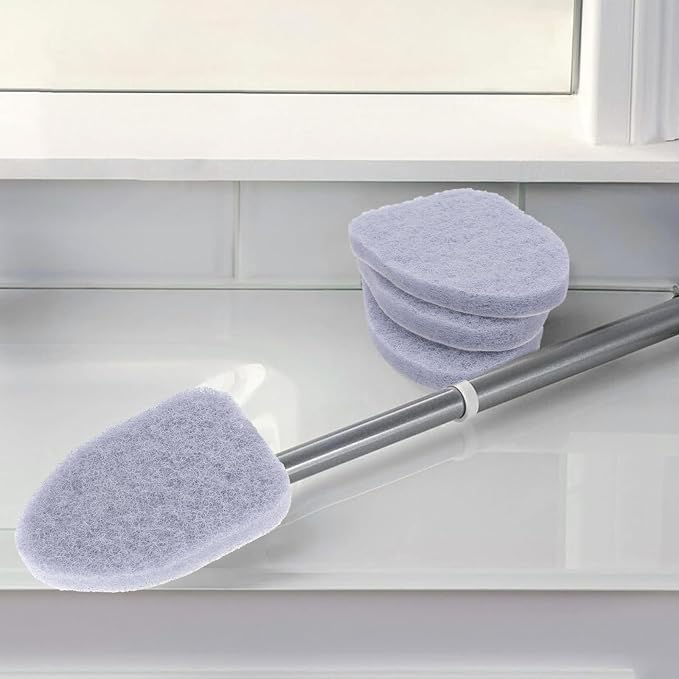 8 Pack tub and Tile Scrubber Replacement-Compatible with Scotch Brite tub and Tile Scrubber Refill. (Gray)