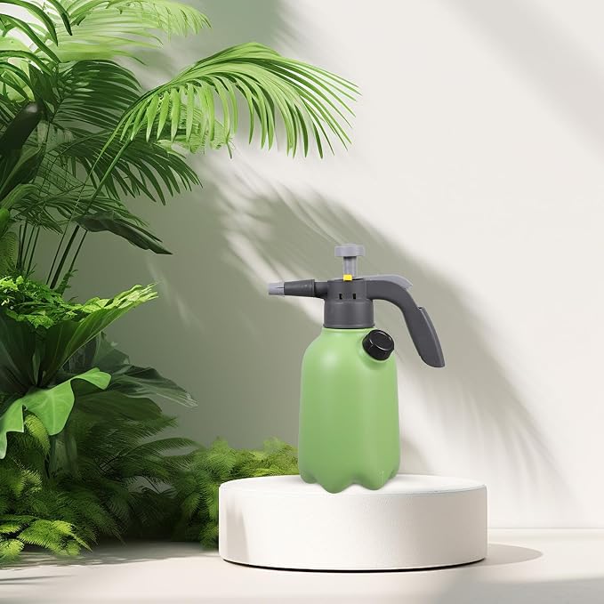 Gatuida Manual Pressure Sprayer Watering Bottle 2l Mint Green Garden Water Spray Bottle for Plants Hand Pump with Pressurized Pump