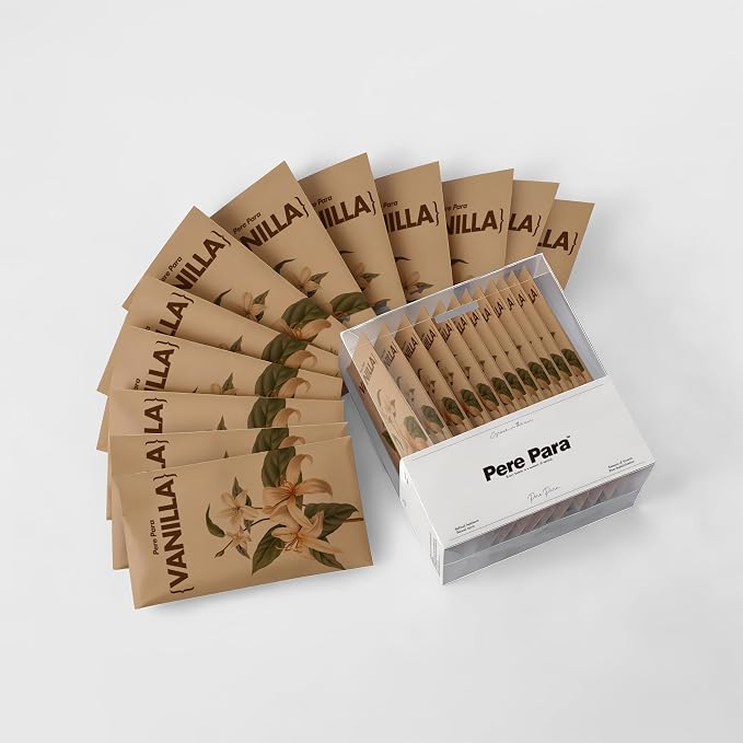 12 Packs Vanilla Potpourri Scented Sachets for Drawers and Closets,Hanging Paper Air Fresheners for Clothes Long Lasting Fragrance