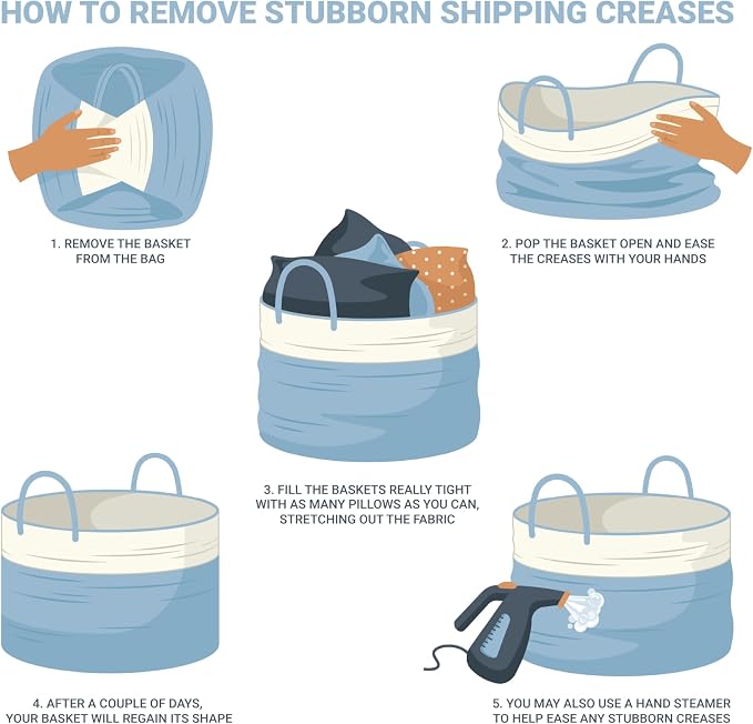 OrganiHaus Rainbow Baskets for Shelves, Set of 3, 15x9x10 | Colorful, handwoven cotton rope; a toy bin for playroom, classroom, or girls' room decor; great for nursery too