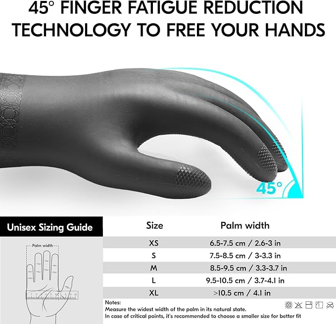 Vgo... Men's Work Gloves,Abrasion & Tear Resistant,for Construction, Cement, Sewage, Drain Cleaning & Rough Tasks(TP1117)