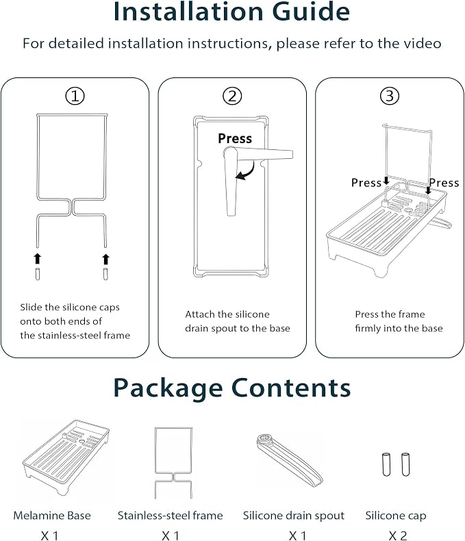 Minimalist Sink Caddy, Rustproof Sponge Holder for Kitchen Sink Blue | Large Rustproof countertop organizer with 304 stainless steel brush holder, raised ridges and silicone drain tube