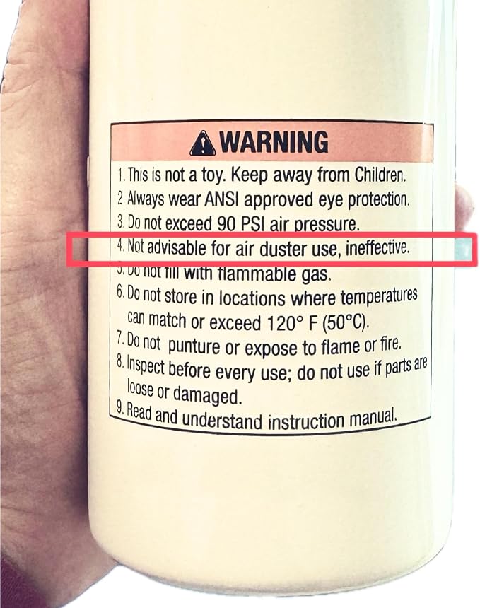 JOUNJIP Refillable Non Aerosol Compressed-Air Spray Bottle, 16 oz | Pressurized Sprayer, Aluminum Can Sprayer, For Automotive, Cleaning and Lubrication, Empty Bottle, NOT an Air Duster