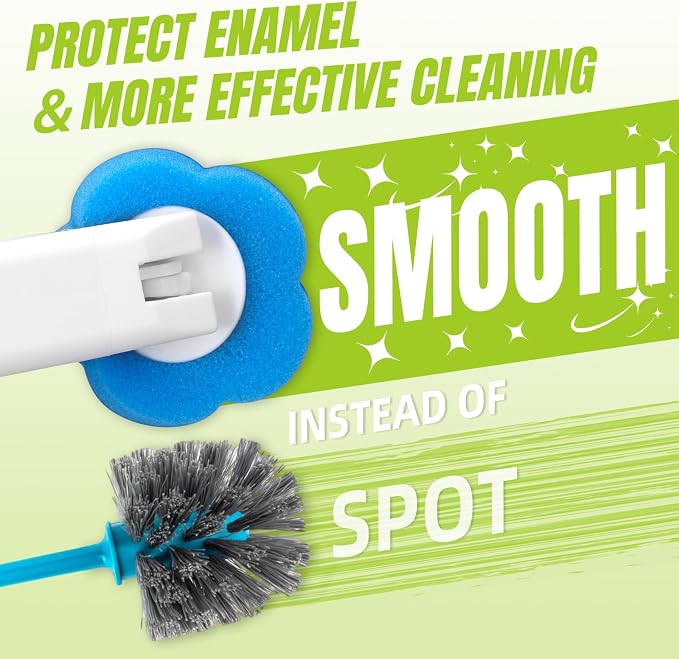 Disposable Toilet Brush Cleaning System with 54pcs Refills Pads, Toilet Wand Kit, Toilet Bowl Cleaner Brush for Bathroom Maintenance (2-Set)