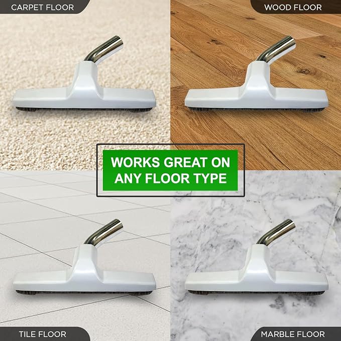 Selgo Universal Vacuum Cleaner Floor Brush for Hardwood Floors, 1.25" Fit – Soft Bristles, Scratch-Free Cleaning (Pack of 10)