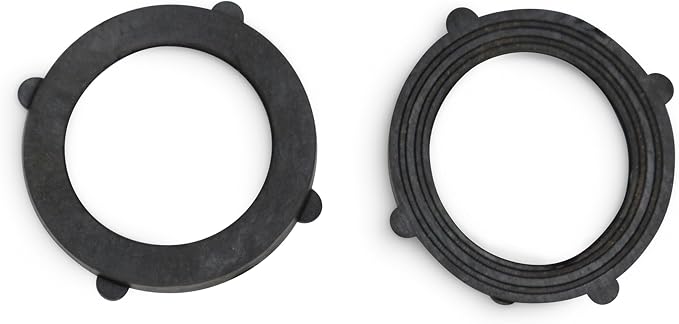 Brass Adjustable Nozzle, Twist Garden Hose Sprayer, Heavy-Duty Power Spray Attachment, High Pressure Water Jet with ¾” Standard Threading, Includes 2 Extra Rubber Washers - 2-PACK