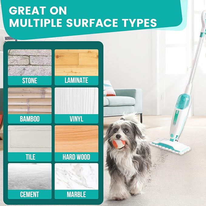 18 Pack Steam Mop Replacement Pads Compatible with Shark Steam Mops S1000/S1000A/S1000C/S1000WM/S1001C, Floor Steamer Pads Washable, Reusable Microfiber Cleaner Pads