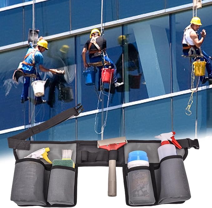 Tool Pouch, Gardening Tool Waist Bag, Cleaning Bottle Belt, Portable Tool Belt, Waist Apron Tool Pouch, House Cleaning Supplies For Housekeeping Water-Resistant Cleaning Caddy Aprons For Cleaning Work