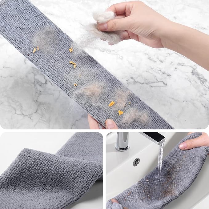 Retractable Gap Dust Cleaner, 3 Microfiber Cloths, 30-100 Inch Handle, Gray | Retractable Duster Brush with Washable Replaceable Head Cleans Under Appliances, Sofas, Beds, Refrigerators and Furniture