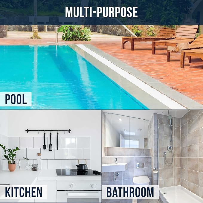 U.S. Pool Supply Hand-Held Pool Scrub Brush Pad 2 Pack, Scrubbing Scouring | Scouring Sponge Pad, Clean Pool Tile & Grout, Walls, Vinyl Liners, Spas - Cleaning Remove Stains Kitchen Bathroom Tub Shower