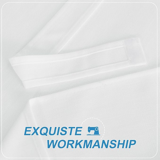 RYB HOME Faux Linen Side Door Curtain - Privacy Window Curtains for Patio French Door Front Door Sidelight Curtain Tie up Shade, 1 Piece, 12W x 72L Inches, Pure White