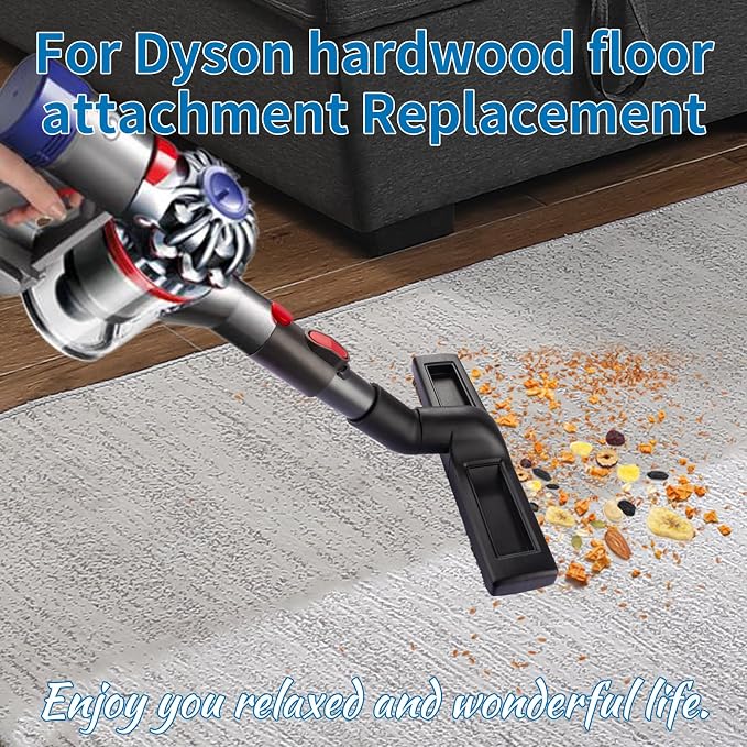 Upgraded Hardwood Floor Attachment Replacement for Dyson Vacuum Attachments, for Dyson hardwood floor attachment Compatible with V6 V7 V8 V10 V11 Cordless Vacuum Attachments