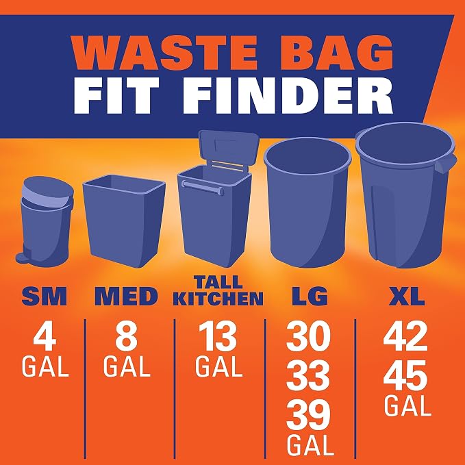 Hefty Ultra Strong 13 Gal Kitchen Trash Bags, White, Fabuloso Lemon, 80ct | 13G Tall White Trash Bags with Drawstrings for Kitchen and Home Use, Resists Leaks, Punctures, Rips, Continuous Odor Control