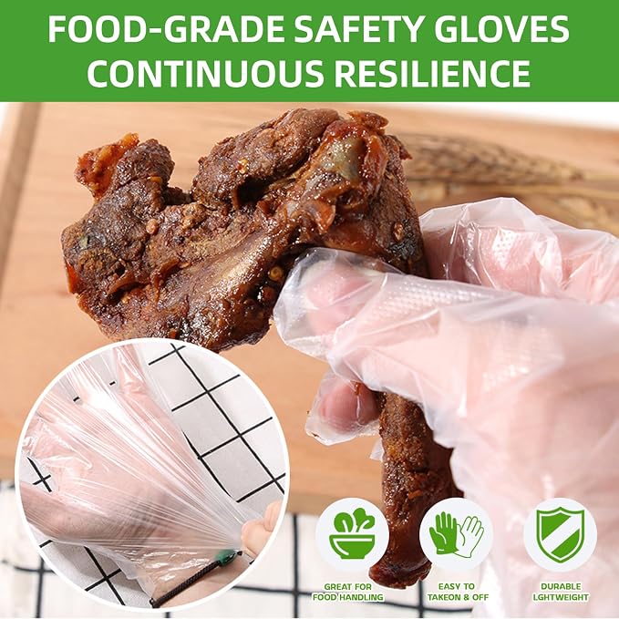 Disposable Plastic Gloves Food Handling Service Gloves Disposable For Cooking