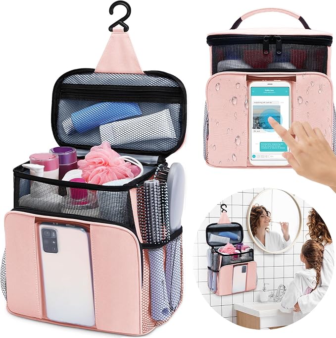 Dorm Room Essentials for College Students Girls Boys Guys, Shower Caddy | Travel Essentials Hanging Toiletry Bags for Traveling Women Men,Mesh Shower Caddies Portable for Camping,Gifts for Christmas