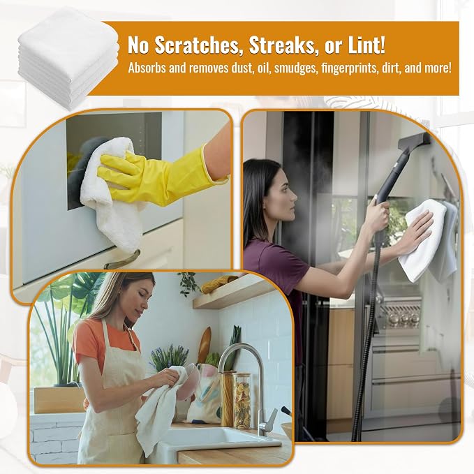 Steam Cleaning Pack Compatible with Dupray Steam Cleaners, 18 Pcs Clean Accessory Kit: Include Everything Needed for deep Cleaning on Multiple Surfaces,No-Steam Cleaner Attachments Included