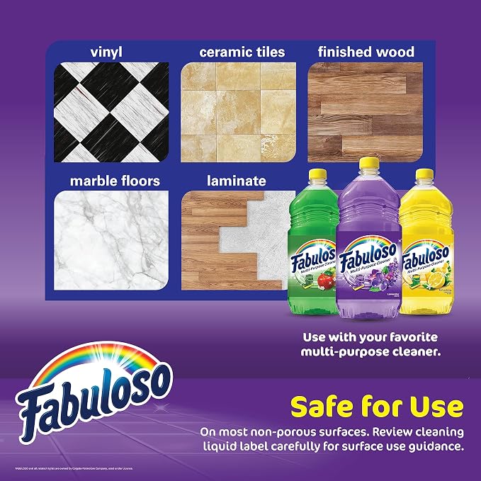 Fabuloso Spin Mop and Bucket Set, Adjustable Pole