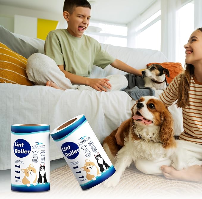 Extra Sticky Lint Roller Refills Only, Mega Value Set 999 Sheets for Pet Hair Removal, Dog and Cat Lint Remover for Clothes, Furniture, Carpet