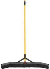 Maximizer Push-to Center 36 in. Broom, Black & Yellow