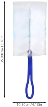Static Electrostatic Hand Duster Set 11pcs with Handle and 10 Replaceable Washable Cleaning Cloths for Home Dusting and Housekeeping Supplies