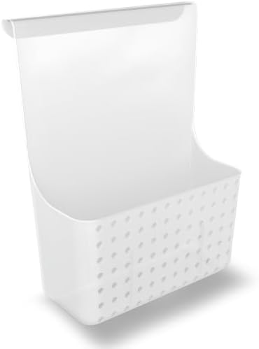 madesmart Over Door Cabinet Organizer, Frost | open bin, space saving, cleaners pantry items, under sink supplies, woman owned