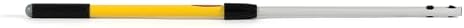 Rubbermaid Commercial Products HYGEN Quick-Connect Straight Extension/Extendable Handle/Stick, 20 - 40 inch, Yellow, Lightweight for Janitorial/Professional Microfiber Cleaning/Dusting