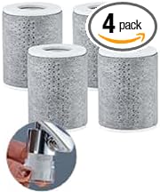 4pcs Carbon Fiber Filter Replacement for CECEFIN Filtered Faucet Extender | 1um Micro-Porous Water Purifier, Reduce 99% Chlorine Purifier, 1"(D)*1.47"(H) Filtered Cartridge for (B0BHVS5JBL/B0DCG64HSL)