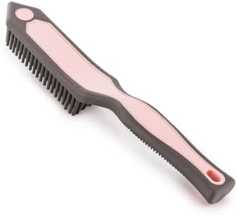 Detail Factory Pet Hair Brush for Car Interior, Rubber Bristle Fur Remover for Carpet, Upholstery, Seats, Cargo Areas & Pet Beds, Light Pink