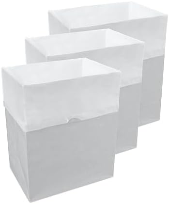 Clean Cubes 13 Gallon Disposable Pop-Up Trash Cans, 3-Pack (Gray) | Extra Trash Space for Parties and Events, No Assembly Required, Built-in Liner, Wire-Reinforced Opening Stays Fully Open