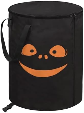 Grin of Terror Camping Garbage Can Collapsible Portable Party Trash Cans for Parties, Yard Waste, or Laundry - Camping Accessories