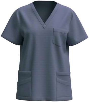 Lightweight Scrubs Top for Women Nursing Tops 2026 Cleaning Clothes for Housekeeping Womens Scrub Tops Short Sleeve