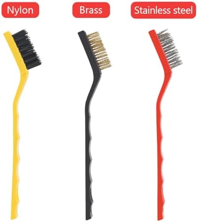 9pcs Detailing Brush Set,Interior Cleaning Brush,Steel Wire & Tire Brush Automotive Cleaning Brush Kit,for Cleaning Engine, Body Exterior Surface, Carpet, Truck, SUV, RV, Motorcycle