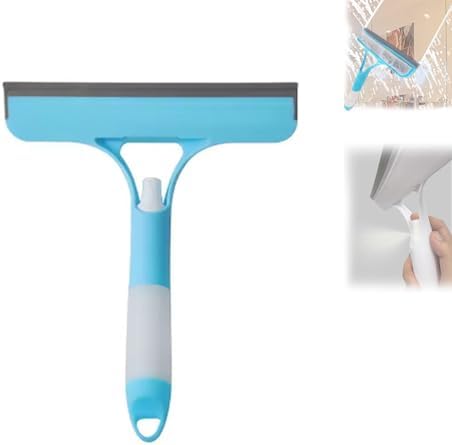 3 in 1 Spray Squeegee, 3 in 1 Window Cleaning Scraper, Window Squeegee with Sprayer for Glass, Flooring and Tiles, etc. (Blue)