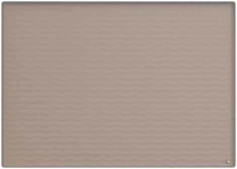 URMONA 25 x 22 in Waterproof Silicone Under Sink Mat, Cabinet Protector | Khaki, Under Kitchen Sink Mat, Kitchen Cabinet Liner, Bathroom Sink Protector, Pet Food Mat and Cat Litter Mat