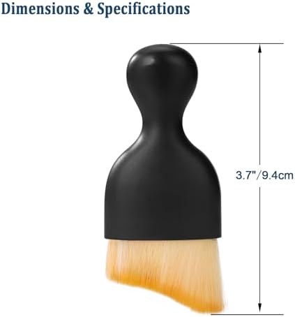 4Pack Car Detailing Brush for Car Infotainment Screen and Air Vents | Soft Bristle Cleaning Brush for Dashboard, Buttons, Leather, Skylight, Soft bristles and Scratch-Free Car Accessories