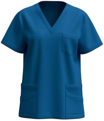 Lightweight Scrubs Top for Women Nursing Tops 2026 Cleaning Clothes for Housekeeping Womens Scrub Tops Short Sleeve