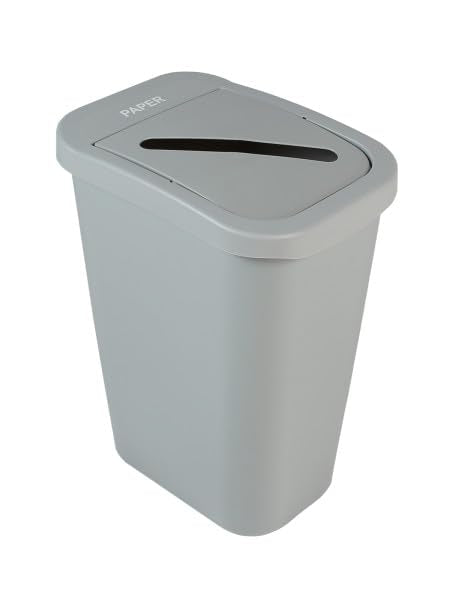 City Box 10 Gallon Paper and Newspaper Recycling Bin | | Recycling Bin for Paper, Newspapers, Documents, Comes with Lid, Great for Homes, Offices, Schools