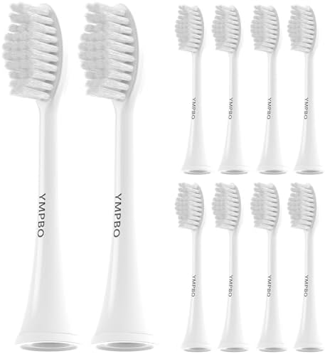 Toothbrush Replacement Heads for TAO Clean Electric Toothbrush, 10 Pack | Medium Soft Bristles, Adults Tooth Brush Head Refill