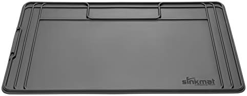 WeatherTech SinkMat – Waterproof Under Sink Liner Mat for Kitchen Bathroom – 34” x 22” Inches - Durable, Flexible Tray – Home undersink Organizer Must Haves, Black