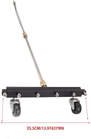 Pressure Washer Undercarriage Cleaner, Under Car Wash Water Broom, Chassis Cleaner with 13 Inch Extension Wand, Ideal for Patio, Yard Entrance & Swimming Pool, 13inch (Pavement Sprinkler)