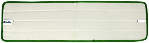CleanAide All Purpose Super Absorbent Mega Microfiber Mop Pads for 24" Mop Plate, Machine Washable, Traps Dust, Dirt & Pet Hair, Reusable for Home & Commercial Cleaning, 28"x8", 6-Pack, Green