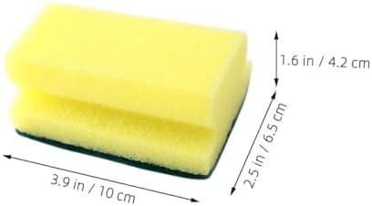 10pcs Non-Scratch Kitchen Sponges Scrubber Pads for Dishwashing and Pan Cleaning, Eco-Friendly Multipurpose Scrub Sponges for Household Kitchen Use